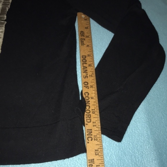 CABI Broadway tuxedo cardigan fringe sweater cashmere cotton blend NEW size M - Picture 5 of 10